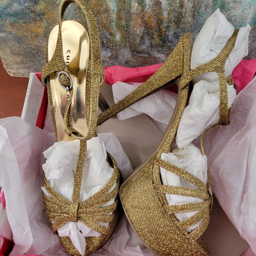 Chinese Laundry Gold High Heels